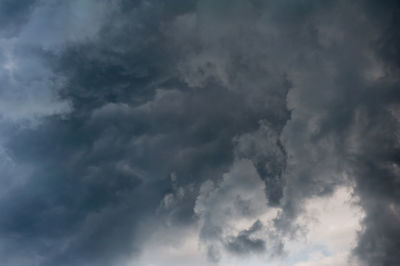 Low angle view of cloudy sky