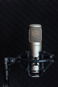 Close-up of microphone