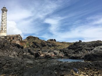 Scenic view of mountain against sky