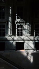 View of illuminated built structure at night