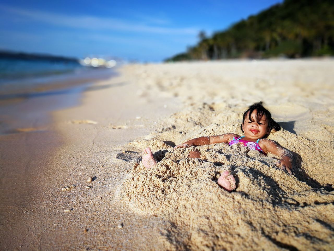 Baby in the beach