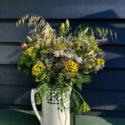 Close-up of potted plant against wall