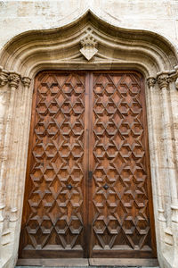 Close-up of closed door