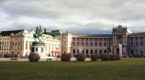 The hofburg complex against cloudy sky