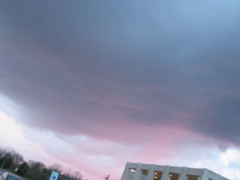 Low angle view of cloudy sky