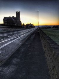 Road at sunset