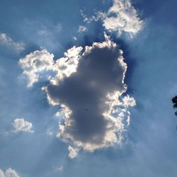 Low angle view of cloudy sky