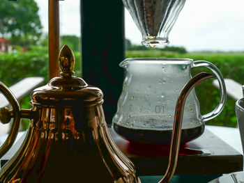 Close-up of drink on table