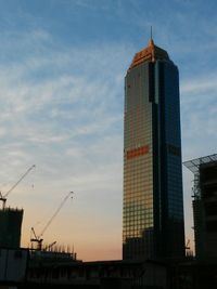 Low angle view of modern building