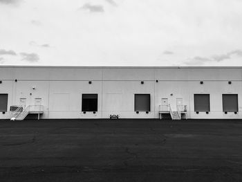 Built structures against the sky