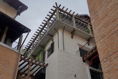 Low angle view of building against sky