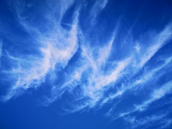 Low angle view of clouds in sky