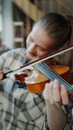 Woman playing violin