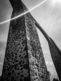 Low angle view of built structure against sky