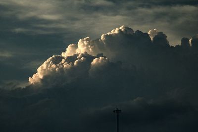 Low angle view of cloudy sky