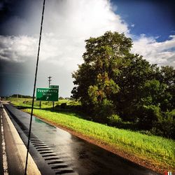 Road passing through landscape