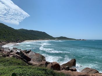 Scenic view of sea against sky