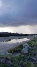 Scenic view of landscape against sky