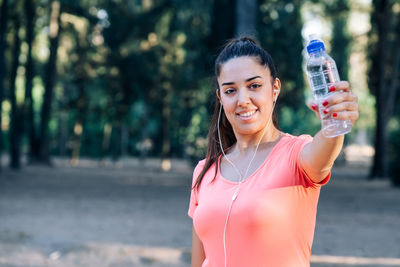 Portrait of a smiling young woman