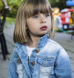 Close-up portrait of girl