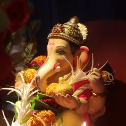 Close-up of buddha statue