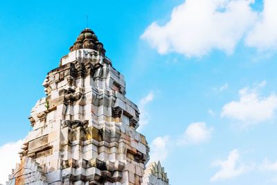 Low angle view of historic building against sky