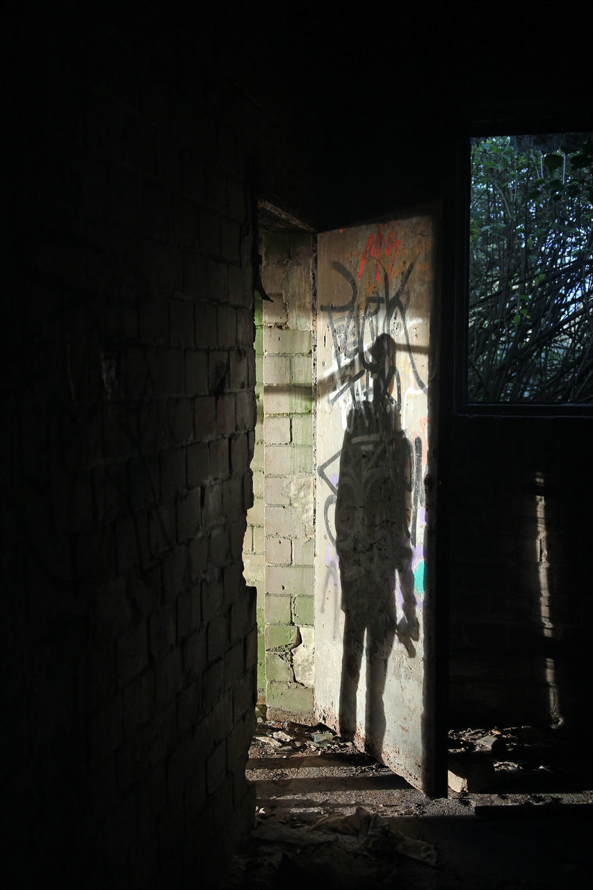 WINDOW OF ABANDONED BUILDING