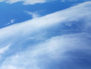 Low angle view of clouds in sky
