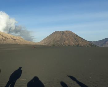 Scenic view of mountain against sky