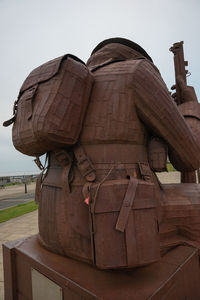 Statue against clear sky