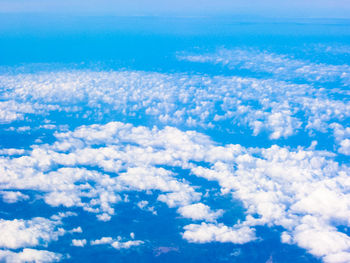 Aerial view of cloudscape