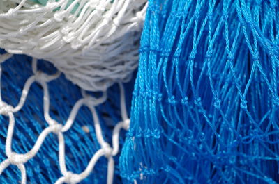 Full frame shot of fishing net