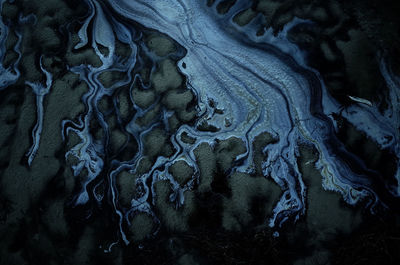 Close-up of water in cave