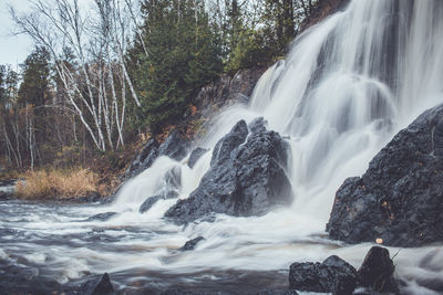 View of waterfall