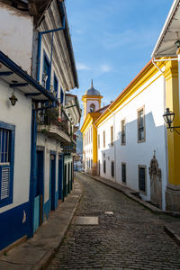 Street amidst buildings in town