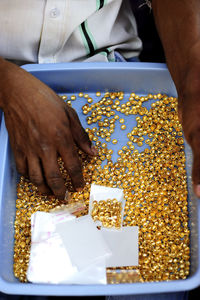 Close-up of human hand