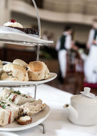 Close-up of cake on table