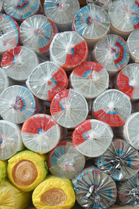 Full frame shot of multi colored candies
