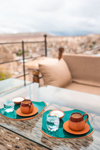 Close-up of coffee on table