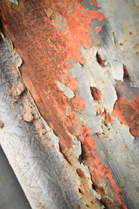 Close-up of rusty weathered wall