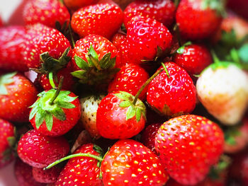 Full frame shot of strawberries