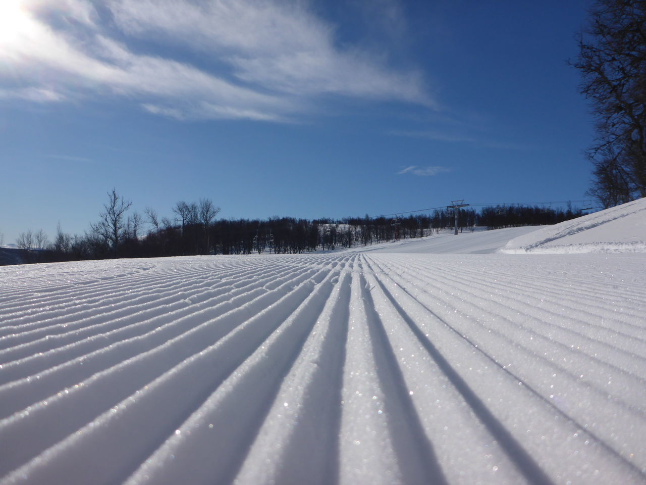 Downhill skiing