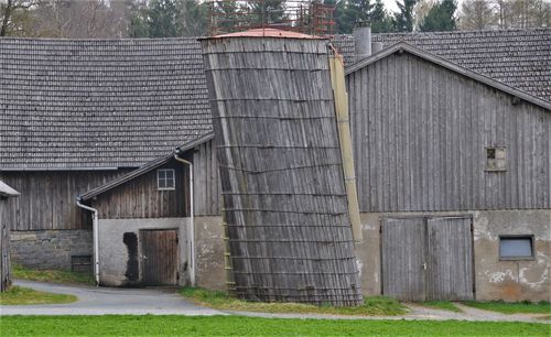 Exterior of barn