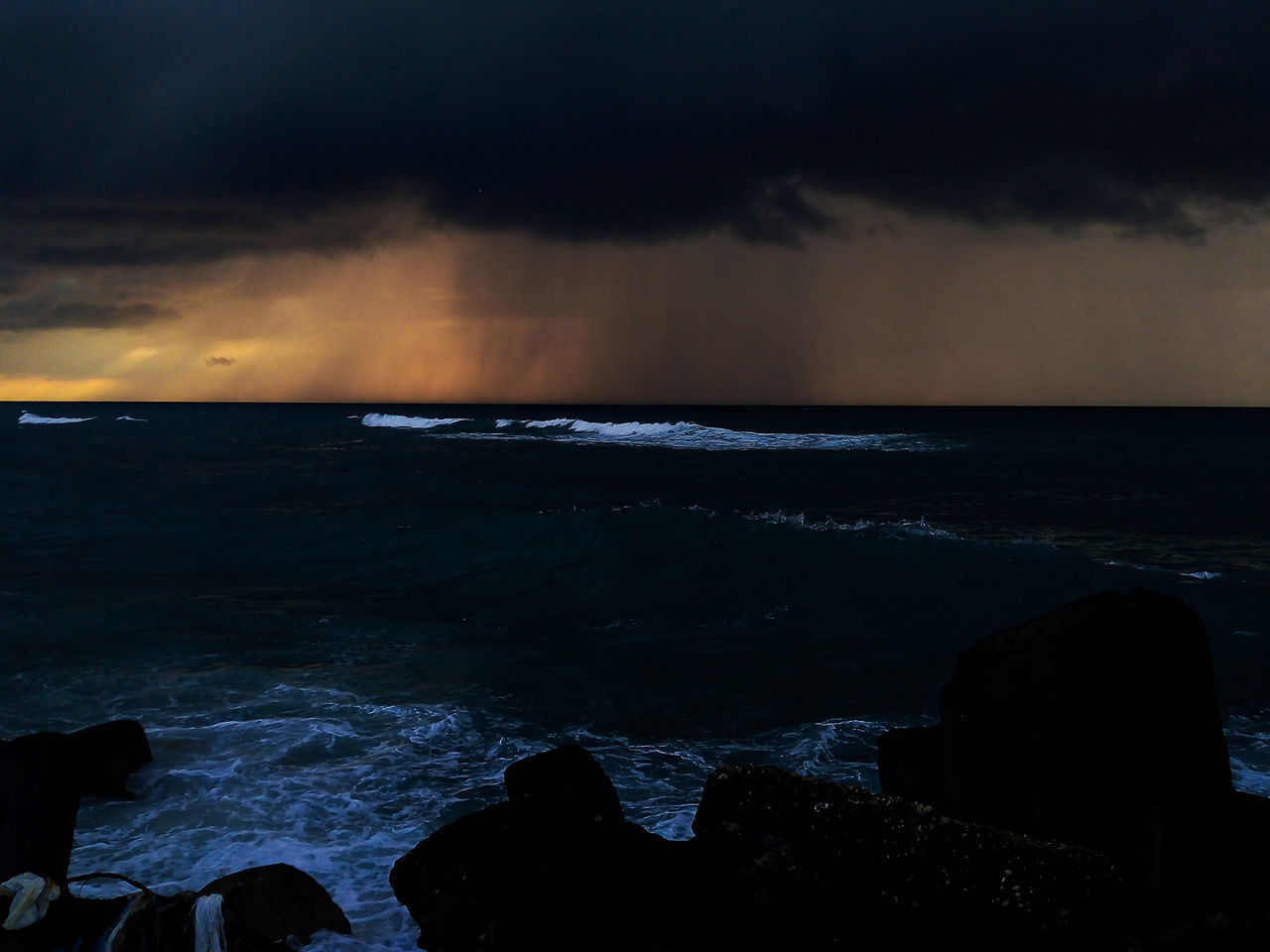 sea, water, sky, beauty in nature, horizon over water, cloud - sky, scenics - nature, beach, horizon, motion, land, rock, solid, nature, rock - object, sunset, wave, storm, no people, power in nature, outdoors