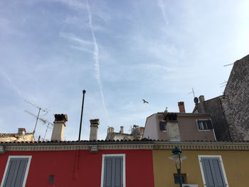 Low angle view of built structure against sky