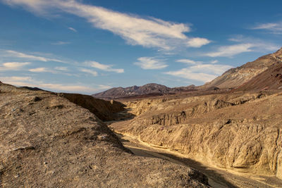 Desert canyon at death valley