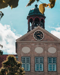 Low angle view of traditional building against sky
