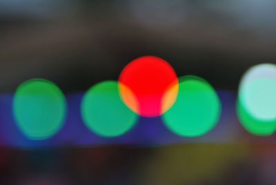 Close-up of multi colored lights