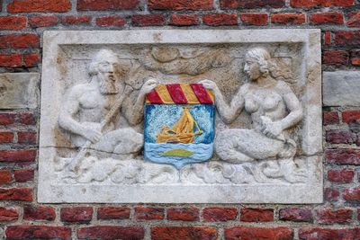 Close up of brick wall