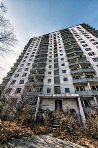 Low angle view of building against clear sky